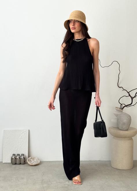 Жіноча в'язана майка Loren чорна