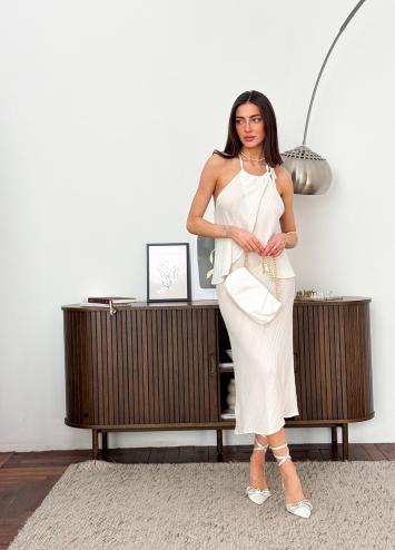 Жіноча спідниця міді Loren молочна Жіноча спідниця міді Loren молочна