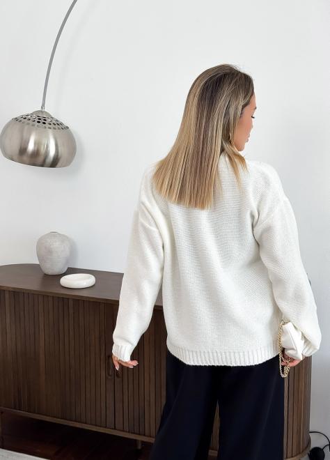 Кардиган в'язаний жіночий Casual Wool Молочний