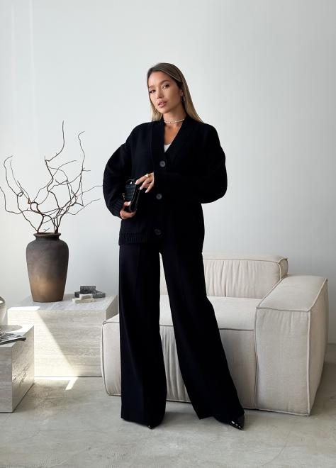 Кардиган в'язаний жіночий Casual Wool Чорний