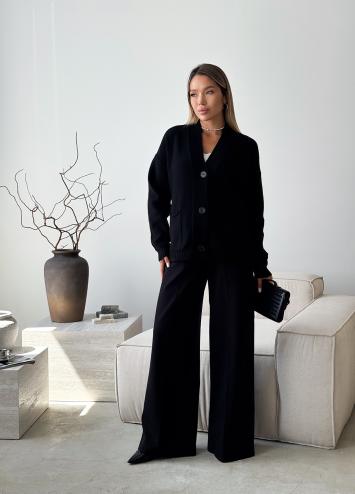 Кардиган в'язаний жіночий Casual Wool Чорний Кардиган в'язаний жіночий Casual Wool Чорний