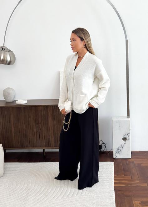 Кардиган в'язаний жіночий Casual Wool Молочний