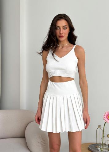 Топ в'язаний жіночий Молочний Kayla