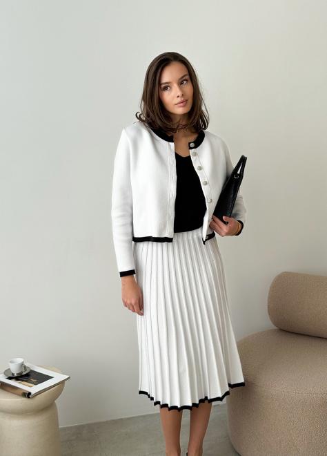 Жакет в'язаний жіночий Gabriel білий