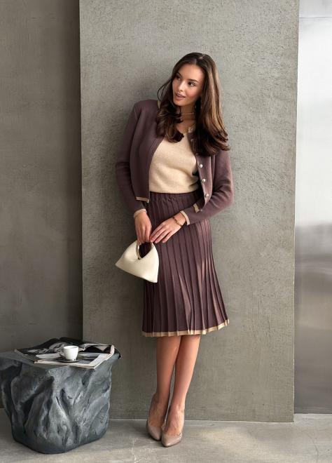 Жакет в'язаний жіночий Gabriel шоколад