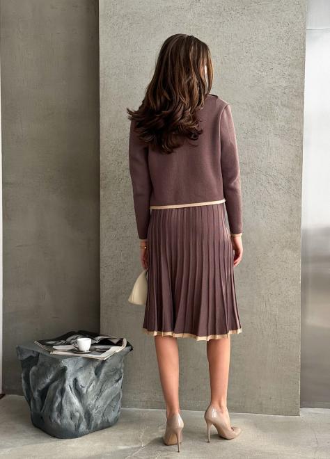 Жакет в'язаний жіночий Gabriel шоколад