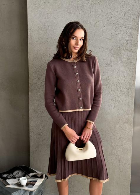 Жакет в'язаний жіночий Gabriel шоколад