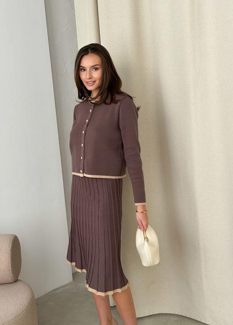 Жакет в'язаний жіночий Gabriel шоколад