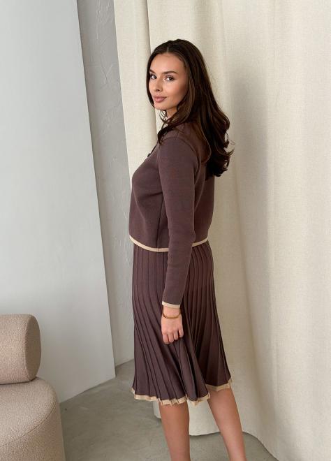 Жакет в'язаний жіночий Gabriel шоколад