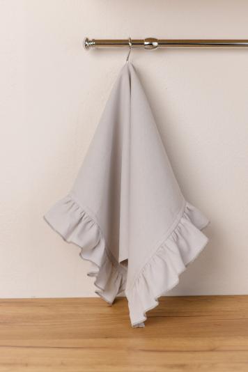 Рушник кухонний з рюшем Каберне сірий Рушник кухонний з рюшем Каберне сірий