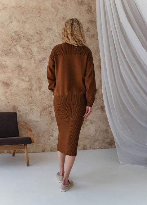 В'язана спiдниця Katrin кориця