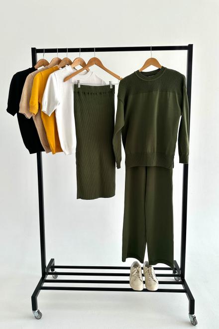 В'язана спiдниця Katrin оливкова