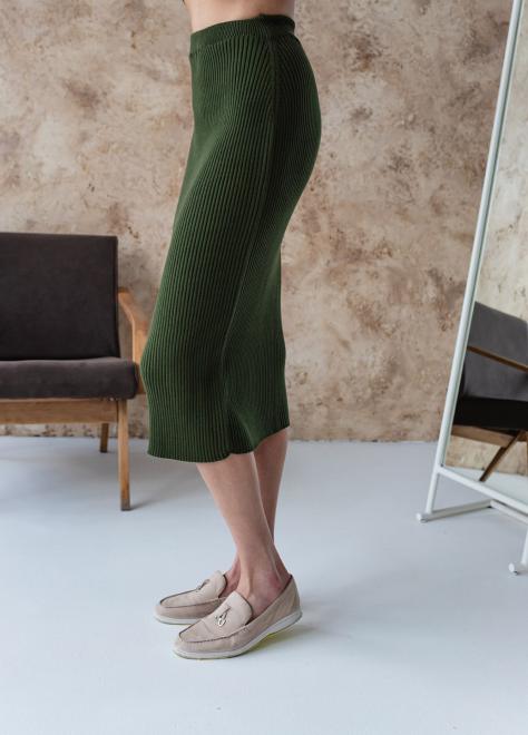 В'язана спiдниця Katrin оливкова