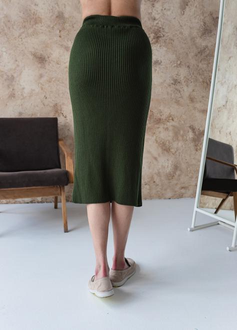 В'язана спiдниця Katrin оливкова