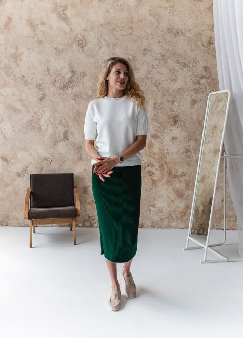 В'язана спiдниця Katrin смарагд