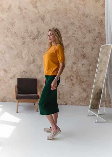 В'язана спiдниця Katrin смарагд