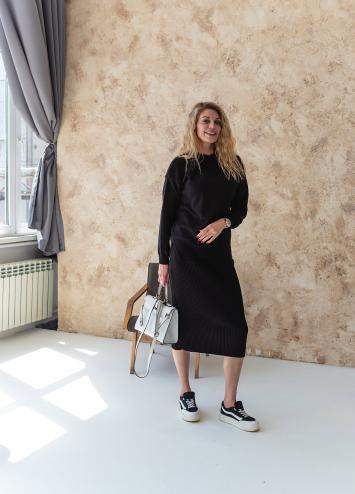 Костюм женский с юбкой Katrin черный New Костюм женский с юбкой Katrin черный New