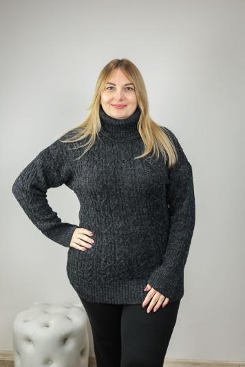 Светр Олівія чорний меланж