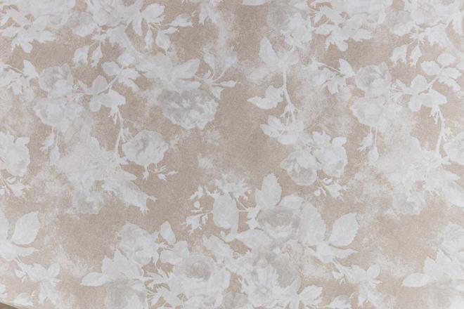 Скатертина непромокаюча кругла Алюр беж