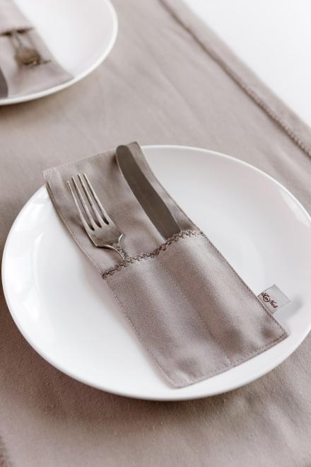 Чохол для столових приборів Boho тауп