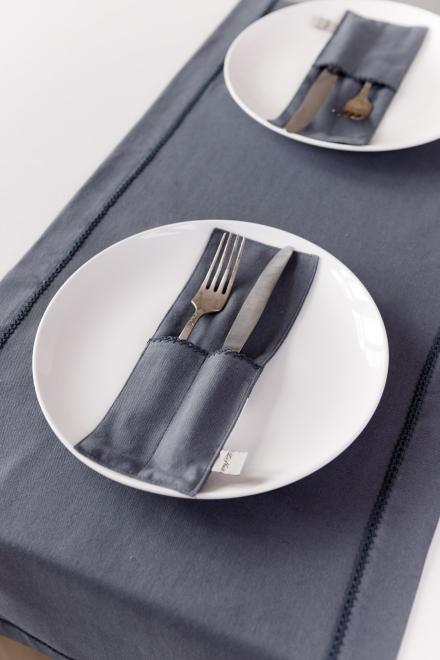 Чохол для столових приборів Boho сірий
