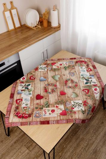 Гобеленова скатертина наперон Wooden