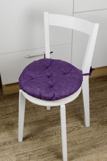 Кругла подушка для стільця CHENILLA
фіолетова Кругла подушка для стільця CHENILLA
фіолетова