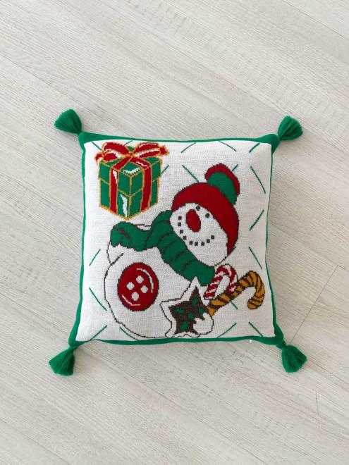 Подушка Снеговик