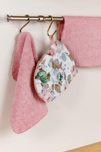 Текстильний набір для кухні рожевий