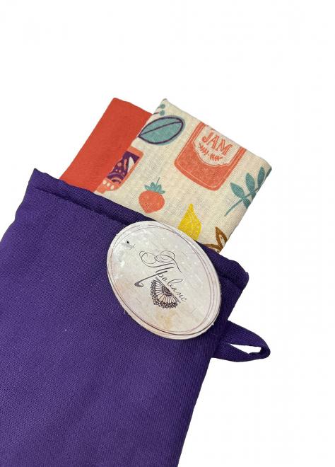 Набір Фіолетовий (Рукавичка та 2 рушники)