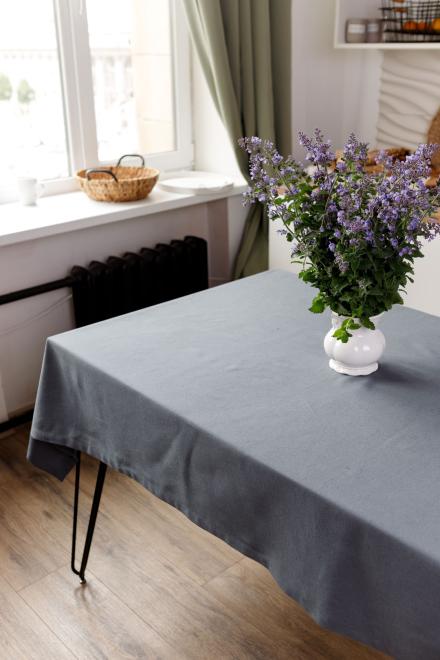 Скатерть на стол Boho серая