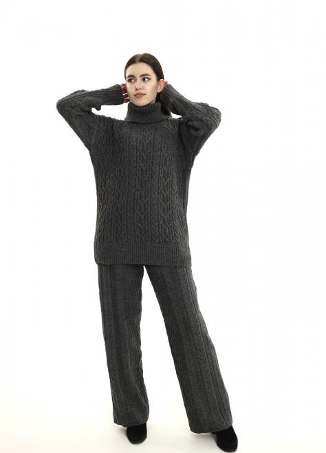 Штани з візерунком графіт