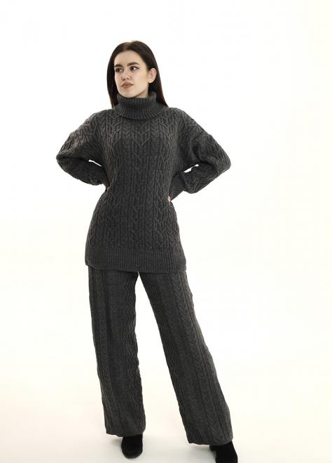 Штани з візерунком графіт