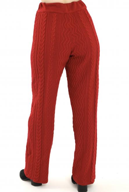 Штани з візерунком червоні