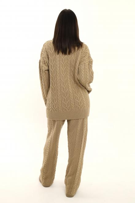 Штани з візерунком карамель