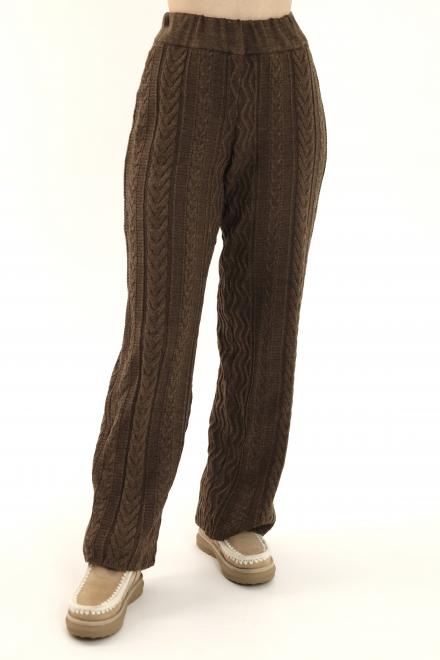 Штани з візерунком коричневі