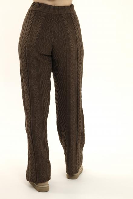 Штани з візерунком коричневі
