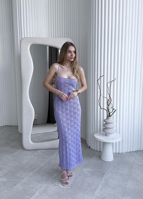 Пляжна сукня Мереживо лаванда