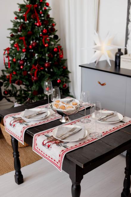 Гобеленова дорiжка новорiчна Snowfall