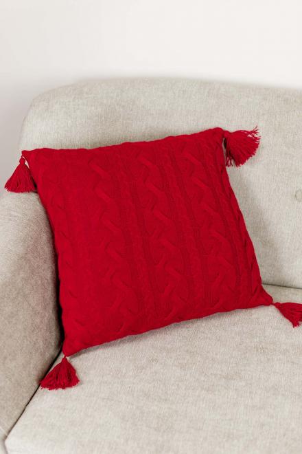 Подушка в'язана Hit Kosa червона