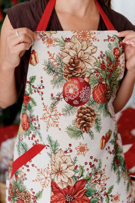 Новорічний фартух гобеленовий PRESENT
