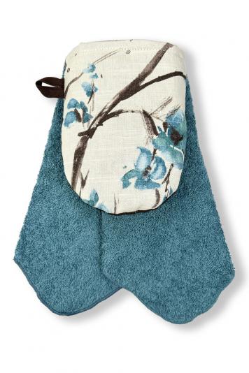 Текстильний набір для кухні блакитний Текстильний набір для кухні блакитний