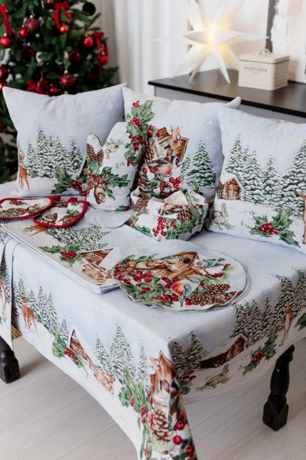 Новорічна декоративна наволочка Squirrel Пташка