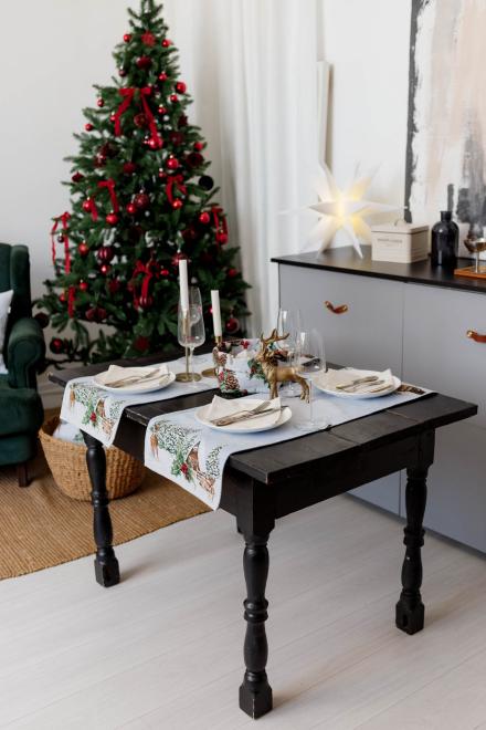 Ранер гобеленовий новорічний Squirrel