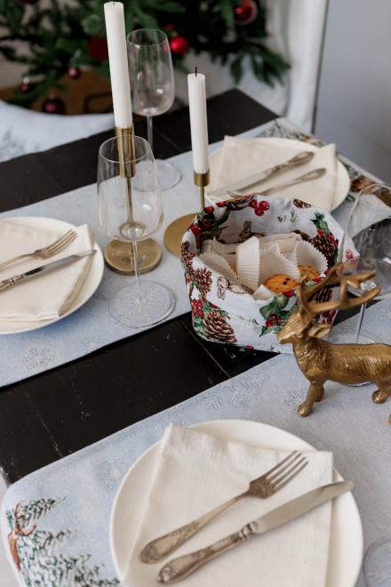 Ранер гобеленовий новорічний Squirrel