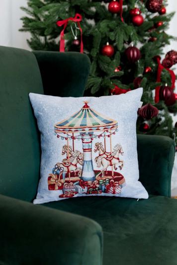 Новорічна декоративна подушка Carousel Карусель