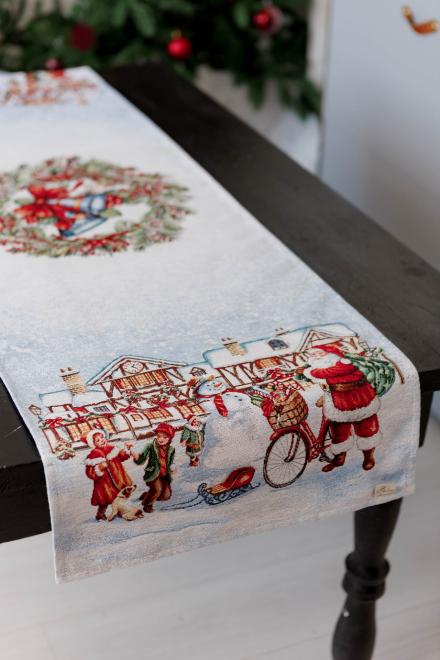 Ранер гобеленовий новорічний Carousel