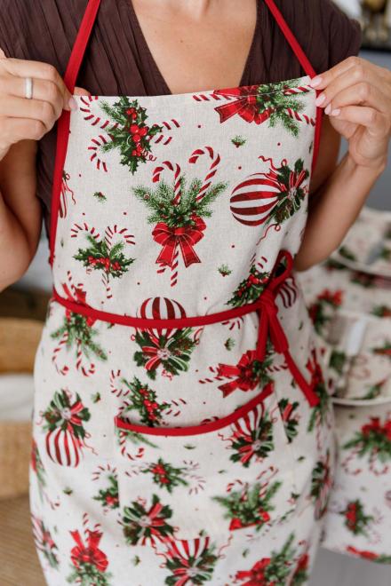 Новорічний фартух Stripe Balls