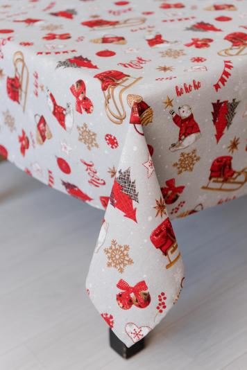 Новорічна скатертина на стіл NOEL