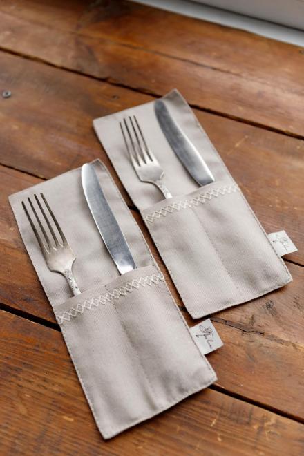 Чохол для столових приборів RINO коричневий